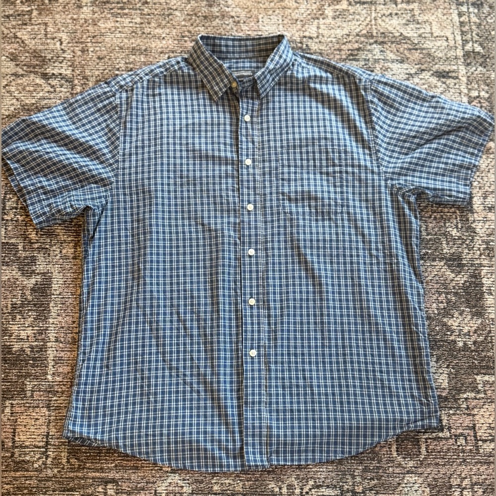 Denver Hayes Navy Plaid Men's Shirt